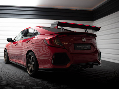 Maxton Carbon Spoiler With Upper Swan Mounting + LED Honda Civic SI Mk10