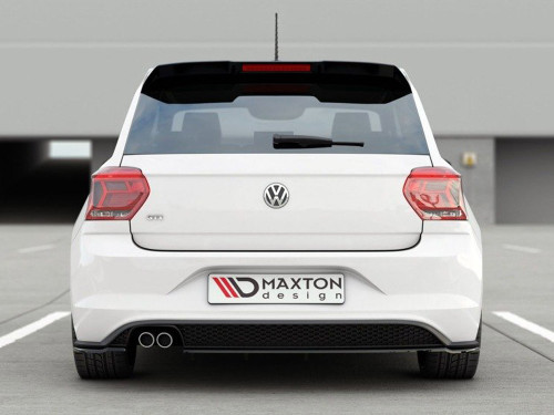 Maxton Rear Side Splitters V.2 Volkswagen Polo GTI / R-Line Mk6 - Textured