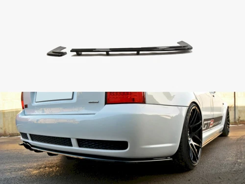 Maxton Rear Splitter (Vertical Bar) Audi RS4 B5 - Textured