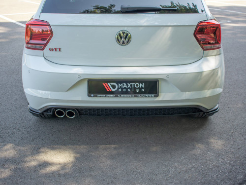 Maxton Rear Side Splitters Volkswagen Polo GTI Mk6 - Carbon Look