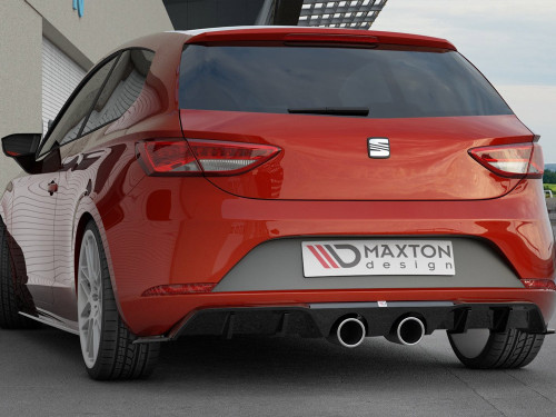 Maxton Rear Valance V.2 Seat Leon MK3 Cupra Facelift - Carbon Look