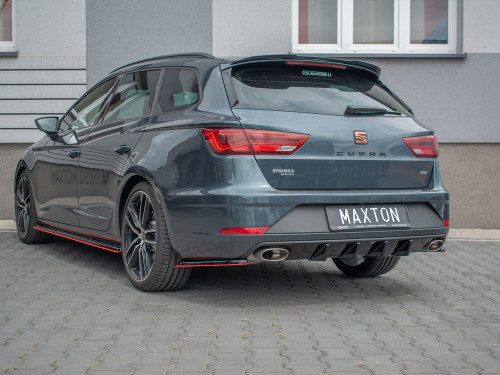 Maxton Rear Diffuser Seat Leon MK3 Cupra ST - Carbon Look