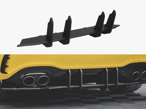 Maxton Street PRO Rear Diffuser Mercedes AMG A45 S Aero Pack W177 - Red