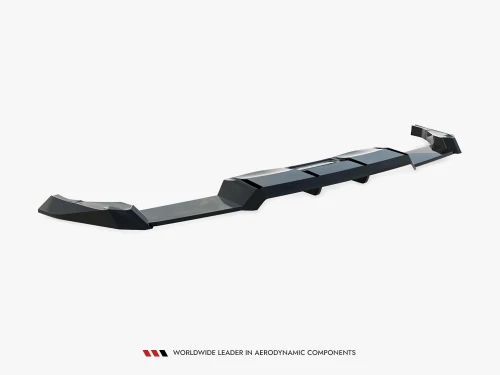 Maxton Rear Splitter (Vertical Bars) V.2 Volkswagen Golf R Mk8 / Mk8 Facelift
