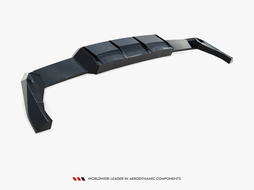 Maxton Rear Splitter (Vertical Bars) V.2 Volkswagen Golf R Mk8 / Mk8 Facelift