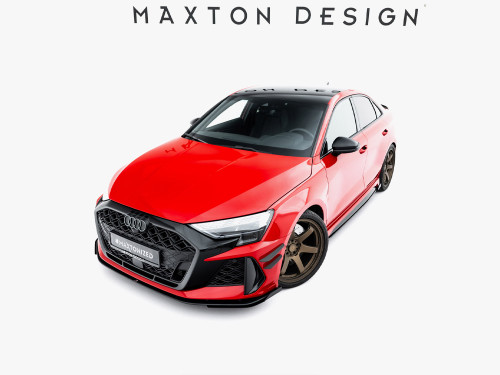 Maxton Street PRO Front Splitter + Flaps Audi RS3 Sedan 8Y Facelift