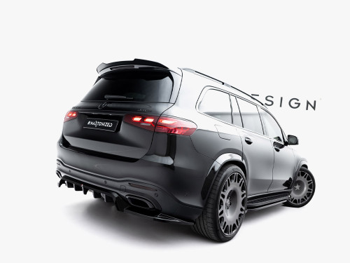 Maxton Rear Splitter (Vertical Bars) Mercedes-Benz GLS AMG-Line X167 Facelift