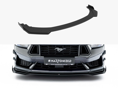 Maxton Street PRO Front Splitter + Flaps Ford Mustang Dark Horse Mk7