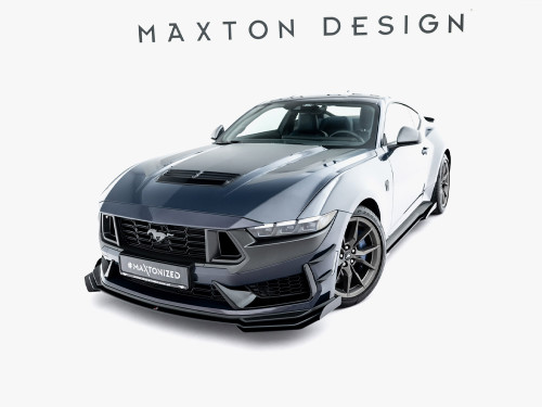 Maxton Street PRO Front Splitter + Flaps Ford Mustang Dark Horse Mk7