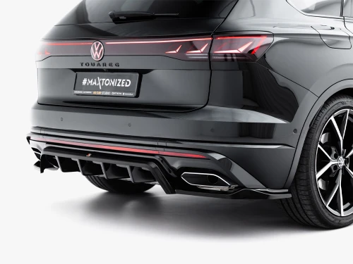Maxton Rear Splitter (Vertical Bars) Volkswagen Touareg R-Line Mk3 Facelift