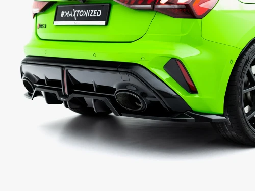 Maxton Rear Splitter (Vertical Bars) V.2 Audi RS3 Sportback 8Y Facelift