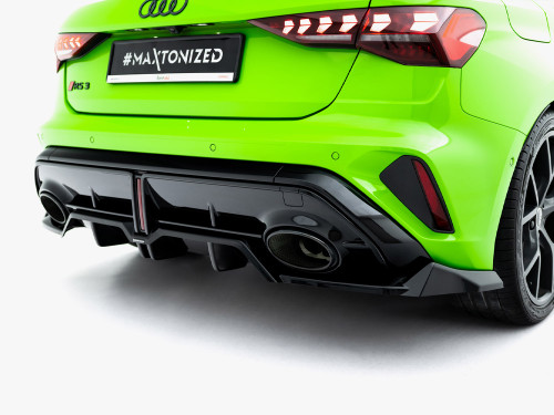 Maxton Rear Splitter (Vertical Bars) V.1 Audi RS3 Sportback 8Y Facelift