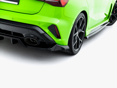 Maxton Rear Splitter (Vertical Bars) V.1 Audi RS3 Sportback 8Y Facelift