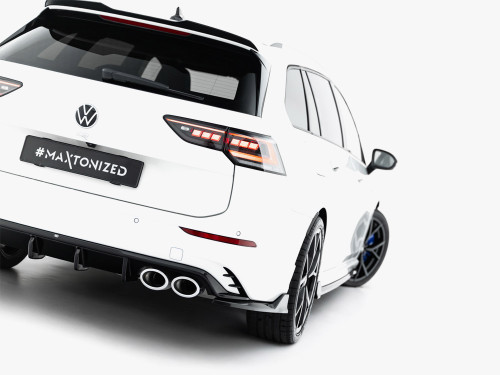 Maxton Rear Side Splitters V.2 Volkswagen Golf R Variant Mk8 Facelift