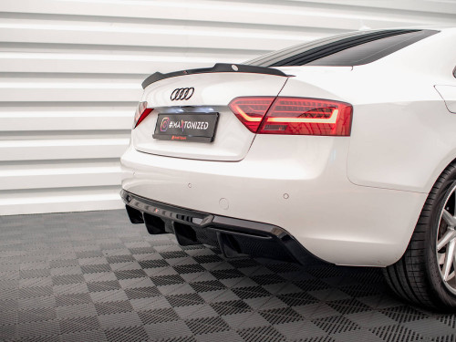 Maxton Rear Valance Audi A5 Sportback 8T Facelift (Version with dual exhausts on one side) Maxton Rear Valance Audi A5 Sportback 8T Facelift (Version with dual exhausts on one side)