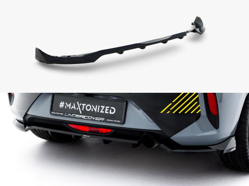 Maxton Rear Splitter (Vertical Bars) Opel Corsa F Facelift (Mk6 Facelift)
