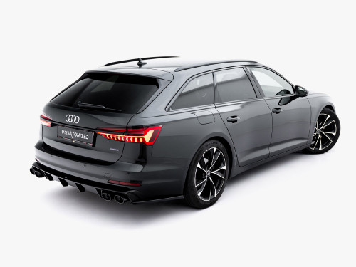 Maxton Rear Valance + Exhaust Ends Imitation Audi A6 Sedan / Avant C8 / C8 Facelift - Chrome Tips Maxton Rear Valance + Exhaust Ends Imitation Audi A6 Sedan / Avant C8 / C8 Facelift - Chrome Tips