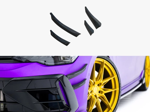 Maxton Front Bumper Wings (Canards) Volkswagen Golf R Hatchback / Variant Mk8 Facelift