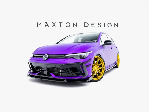 Maxton Front Bumper Wings (Canards) Volkswagen Golf R Hatchback / Variant Mk8 Facelift