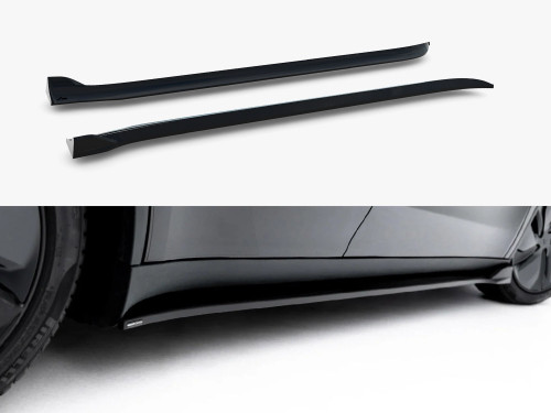 Maxton Side Skirt Diffusers Tesla Model Y Premium Mk1 Facelift