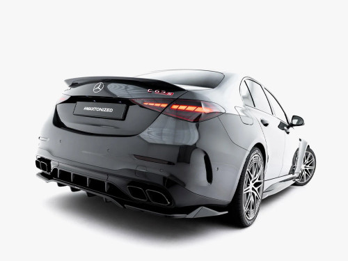 Maxton Rear Splitter (Vertical Bars) Mercedes-AMG C63 Sedan / Estate W206 / S206