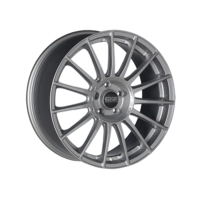 OZ Racing SUPERTURISMO LM MATT RACE SILVER BLACK LETTERING - 19x8.5 - 5x112 - CB: 75 - ET30