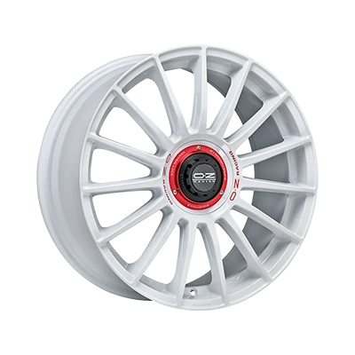 OZ Racing SUPERT  EVOLUZ  WRC RACE WHITE RED LETTERING - 19x8.5 - 5x112 - CB: 75 - ET44