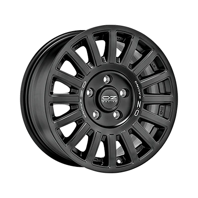 OZ Racing RALLY RAID MATT BLACK SILVER LETTERING - 17x8 - 6x114.3 - CB: 66.1 - ET37