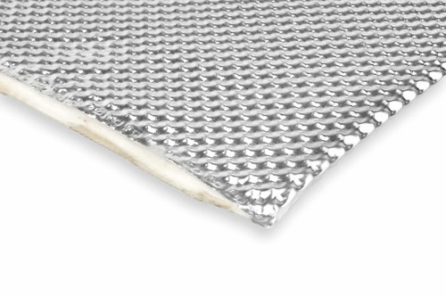 Dual Layer Barrier Heat Shield sheeting - Aluminium, 30cm x 30cm