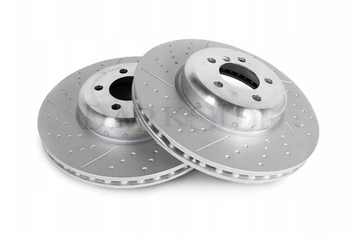 345mm x 24.8mm Drilled / Grooved Rear Brake Discs for F Series M Sport Calipers 345mm x 24.8mm Drilled / Grooved Rear Brake Discs for F Series M Sport Calipers