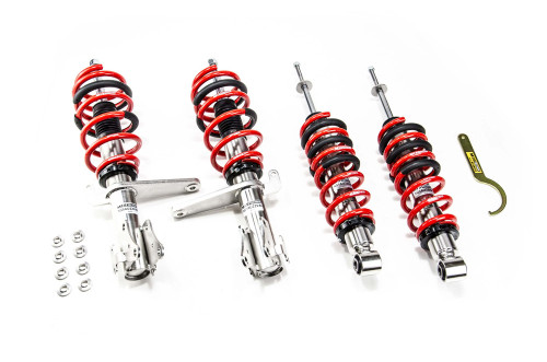 MTS Technik Coilovers (Comfort, Inox) for Audi 80 B4 Saloon (8C) / 80 B4 Avant (8C)