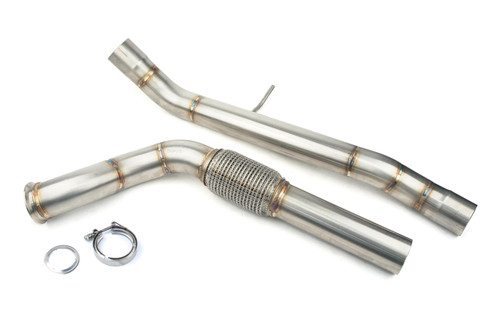Darkside 2.5" Stainless De-Cat Downpipe for VW Touareg 2.5 TDI