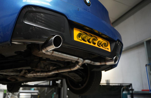 Darkside 2.5" Stainless Rear Section Exhaust System for BMW 1 Series F2x Chassis (Pre LCI Models)