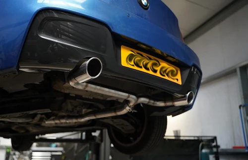Darkside 2.5" Stainless Rear Section Exhaust System for BMW 1 Series F2x Chassis (Pre LCI Models)