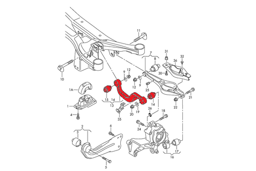 Verkline Billet Spherical Rear Camber Arms for Mk5 / Mk6 / MQB Platform Vehicles Verkline Billet Spherical Rear Camber Arms for Mk5 / Mk6 / MQB Platform Vehicles