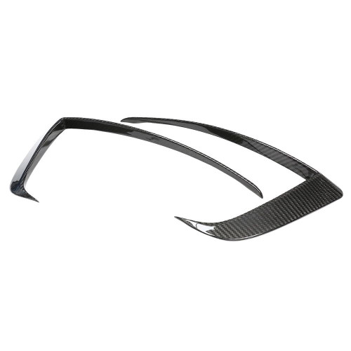 TESLA MODEL S 2021+ FACELIFT CARBON FIBRE FRONT BUMPER CANARDS
