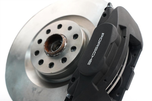 Porsche 4 Pot Front Brake Upgrade for Mk5 / Mk6 Golf Platform Vehicles Porsche 4 Pot Front Brake Upgrade for Mk5 / Mk6 Golf Platform Vehicles