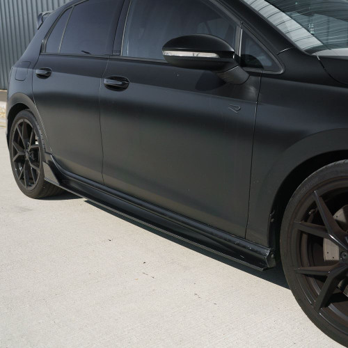 VW GOLF MK8/MK8.5 R/CS CARBON FIBRE SIDE SKIRTS - CT DESIGN