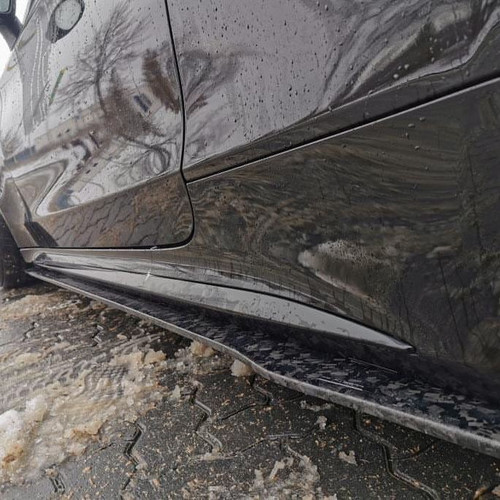 MERCEDES C63/C63S W205 COUPE & SALOON FORGED CARBON FIBRE SIDE SKIRTS - V2