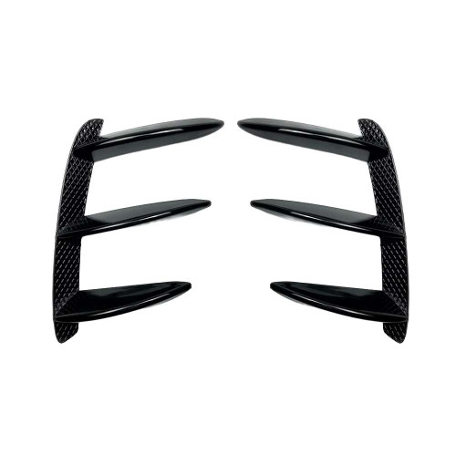 MERCEDES A-CLASS W176 (FACELIFT) 2015-2018 GLOSS BLACK REAR BUMPER TRIMS