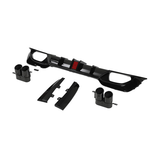 BMW G20/G21 3 SERIES 2019-2022 PRE LCI GLOSS LED BLACK DIFFUSER WITH TIPS