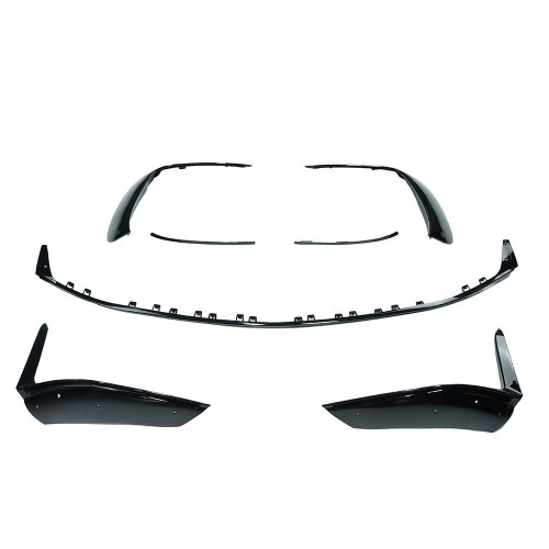MERCEDES W206 2021+ C43 GLOSS BLACK FRONT SPLITTER - V1