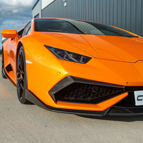 LAMBORGHINI HURACAN LP-610 CARBON FIBRE FRONT BUMPER TRIM - CT DESIGN
