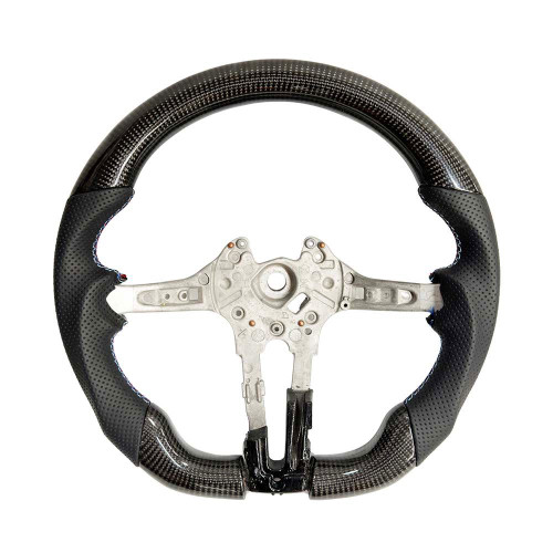 BMW FXX CARBON FIBRE / LEATHER FLAT BOTTOM STEERING WHEEL