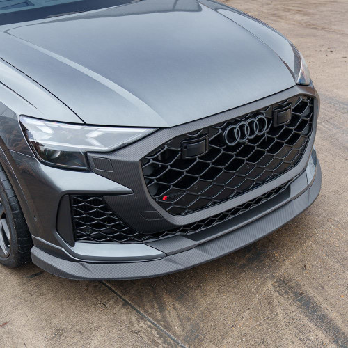 AUDI RSQ8 FACELIFT 2025+ CARBON FIBRE SPLITTER (Gloss Carbon) - CT DESIGN