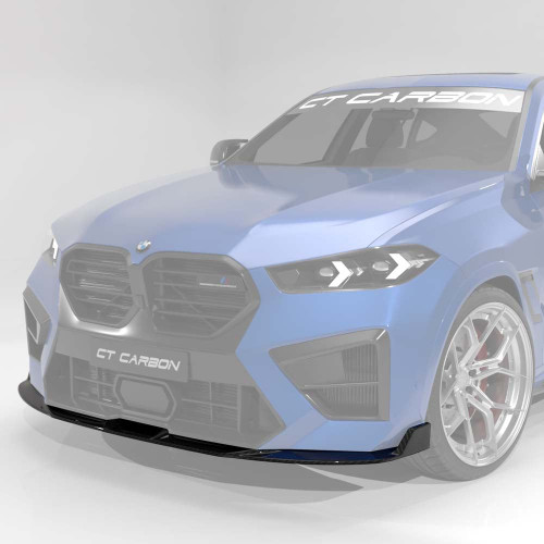 BMW F96 X6M LCI 2023+ CARBON FIBRE SPLITTER - CT DESIGN