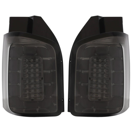 VW Transporter 2015-2020 T6 LED Smoked Rear Lights - Pair - Barn / Twin Doors