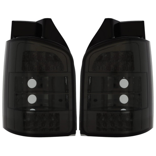 VW Transporter 2003-2009 T5 Smoked Rear Lights for Models with Tailgate Rear Door