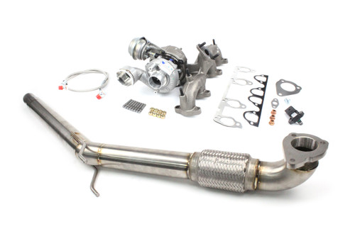 Mk5 Platform 1.9 TDI 185hp - 200hp PD150 / PD160 Turbo Package with Stainless 2.5" Downpipe