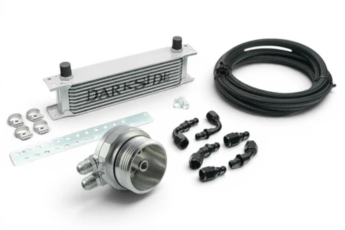 Darkside Front Mounted Engine Oil Cooler Kit for 3.0 TDI Engines (Oil Cap Adaptor)